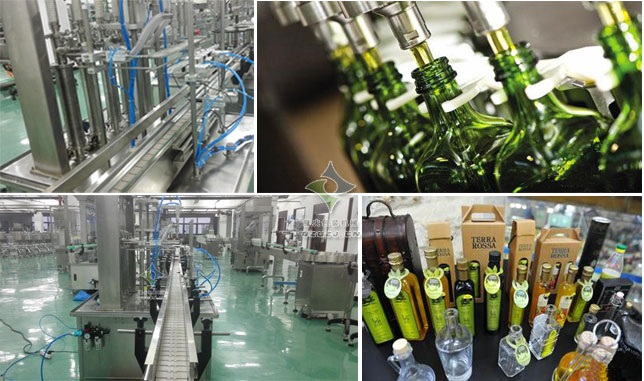 橄欖油自動(dòng)灌裝鎖蓋貼標(biāo)生產(chǎn)線(xiàn)