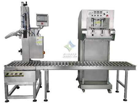 盒裝袋辣椒醬灌裝封口機(jī),盒裝袋芝麻醬灌裝封口機(jī)