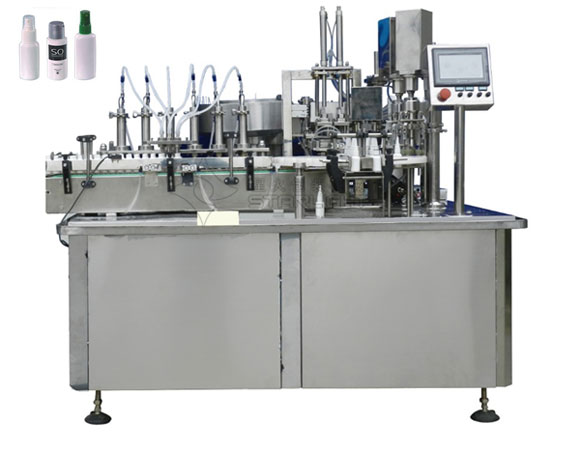 噴霧劑灌裝旋蓋機(jī),自動(dòng)噴霧劑灌裝聯(lián)動(dòng)線